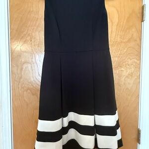 Black and White Sleeveless Dress
